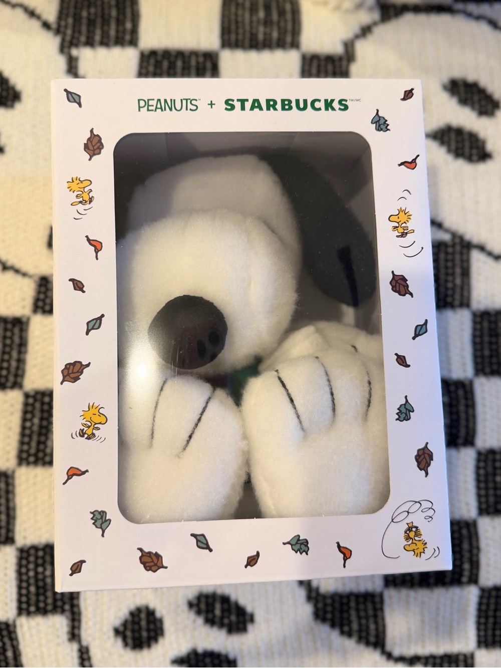 New! Peanuts Starbucks Snoopy Plush Stuffed Animal Toy